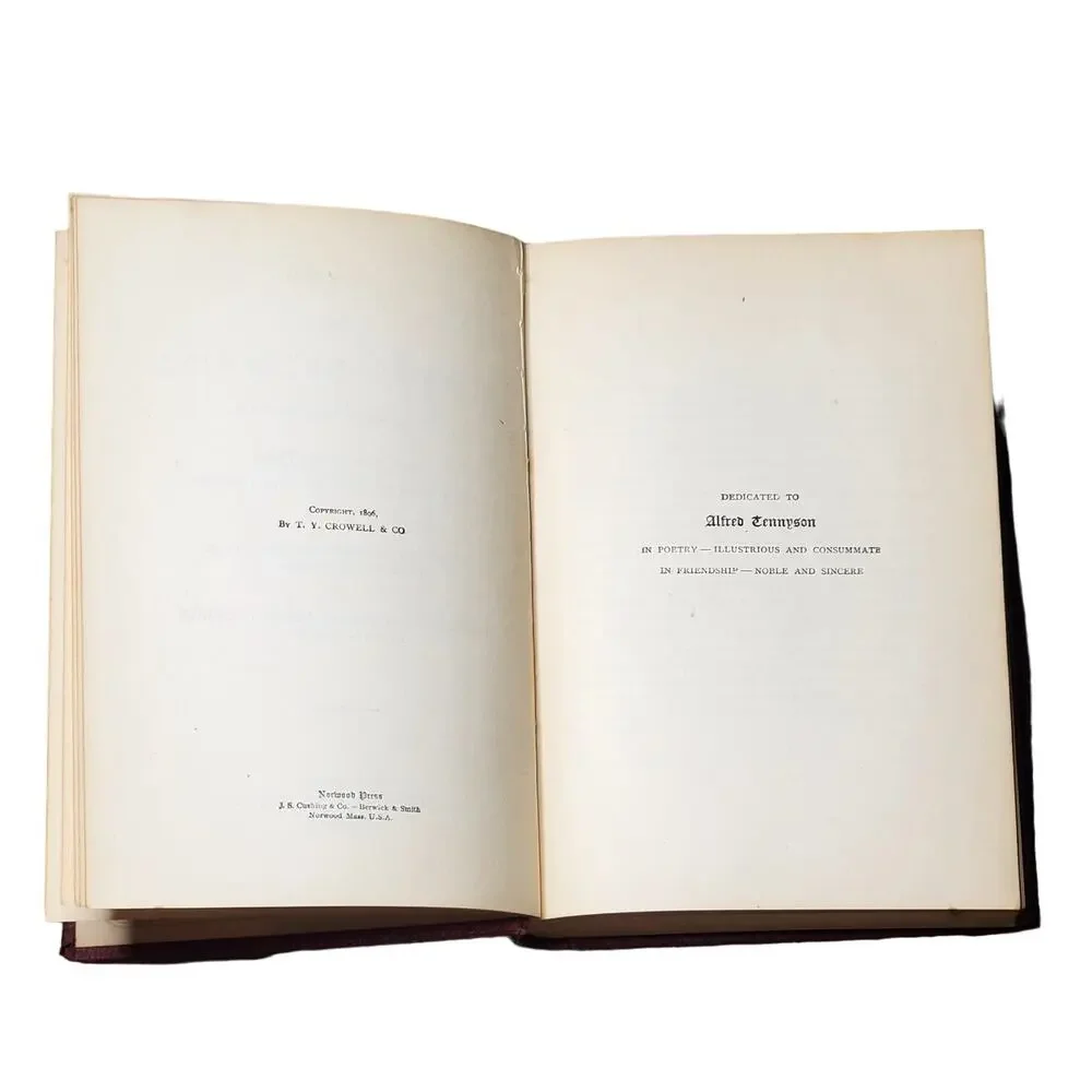 Robert Brownings Selected Poems New York Thomas Y Crowell Co Victorian Leather